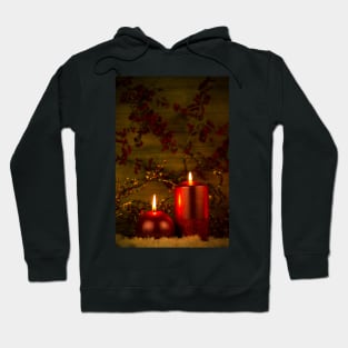 Two candles Christmas decoration Hoodie